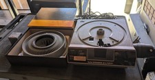 Kodak Ektagraphic III AMT Carousel Slide Projector W/ Extras Leather Case VIDEO