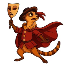 Funny Meerkat Car Sticker 9x9cm - Funny Animal Sticker for Car