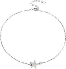 Stainless Steel Starfish Dainty Choker, Handmade Adjustable Layering Necklace