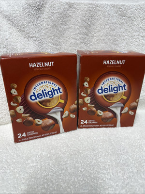 Lot Of 2 International Delight Hazelnut Coffee Creamers 48 Single Cups New