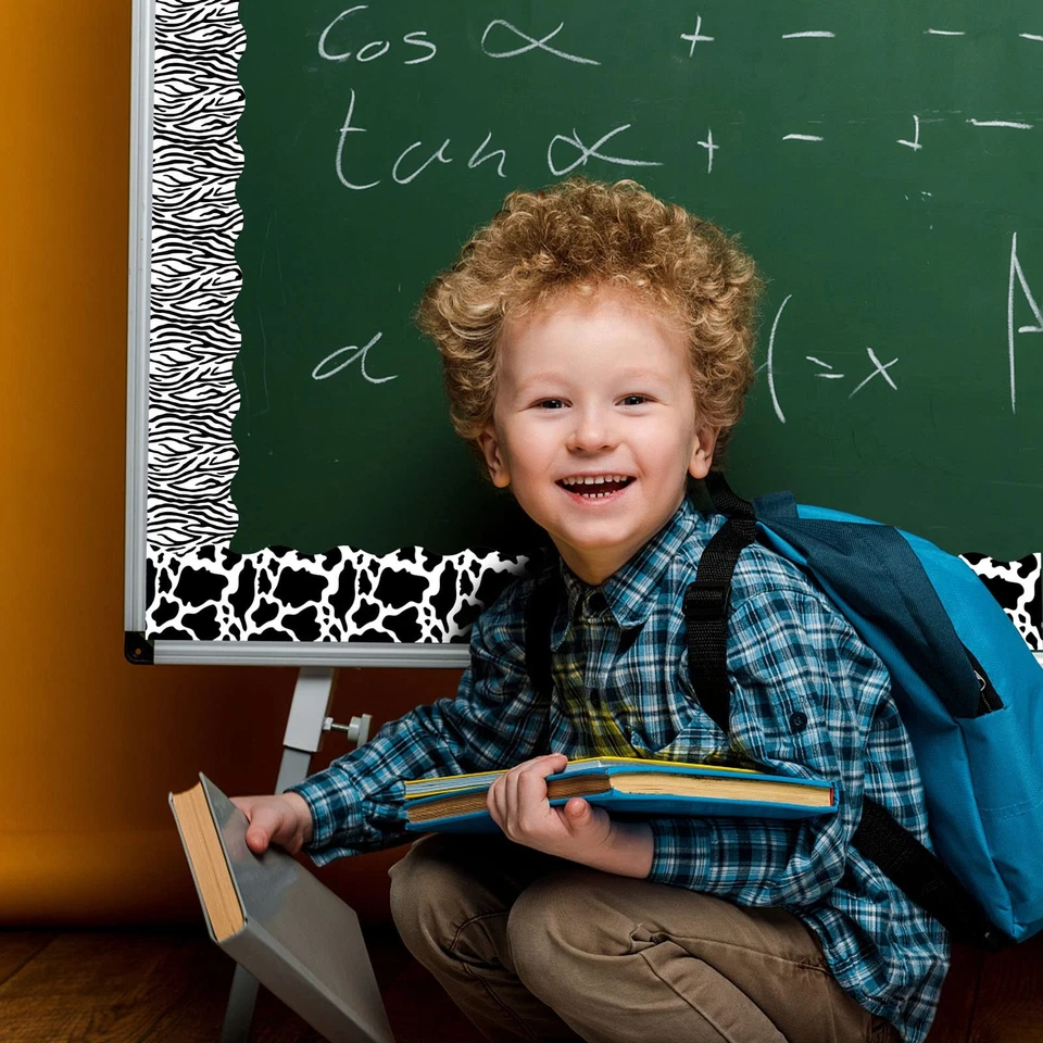 60 Pcs Animal Print Bulletin Board Border Safari Jungle Bulletin Board Decora... - Image 2 of 4