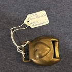 CSA Brass HEART HORSE Bridle Harness BUCKLE Civil War era, possibly reproduction