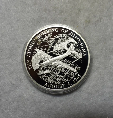 WORLD WAR II HIROSHIMA .999 SILVER 1 OZ SILVER ROUND (stock# 57)