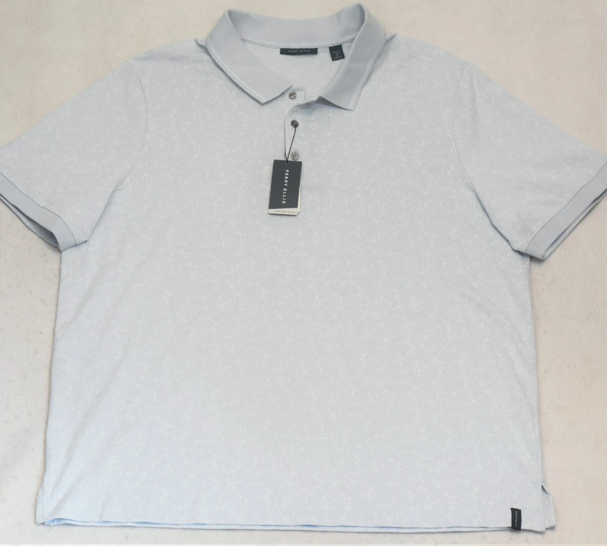 Perry Ellis Ultra Soft Touch Pima Cotton Heather Polo Big Tall 2XB