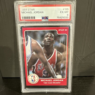 1984 STAR #195 MICHAEL JORDAN PSA 6 ROOKIE CARD HOT | eBay