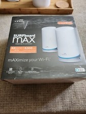 Arris Surfboard mAX W21 Mesh WiFi 6 System Router and Extender AX6600
