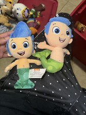 Bubble Guppies Plush Gil Nickelodeon Nick Jr 5 Stuffed Doll toy Lot Of 2