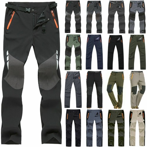 Mens Waterproof Cargo Walking Trousers 