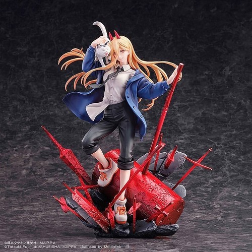 Chainsaw Man Statue 1/7 Power & Meowy 28 cm Sega Goods - Foto 2 di 12