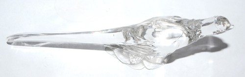 Vtg Heisey Clear Crystal Glass Pheasant Bird Figurine Ringneck Ohio 1940's - Picture 7 of 12