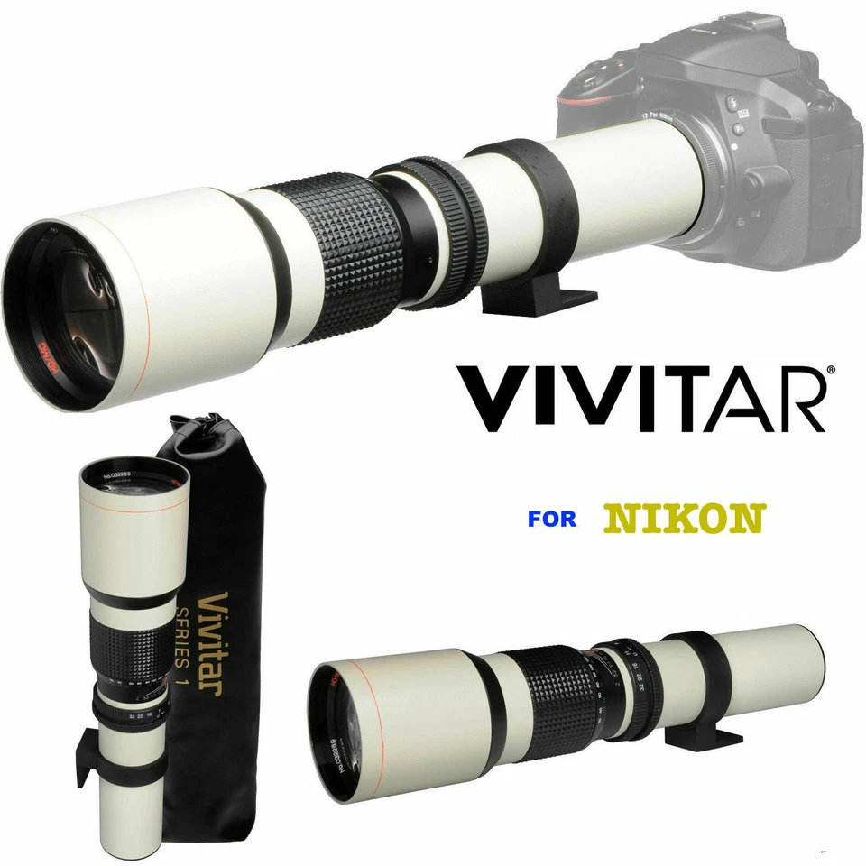 f8 500-1000MM TELEPHOTO LENS + TRIPOD + BACKPACK FOR NIKON D3400 D3500 D5600 D5 - Image 2 of 4