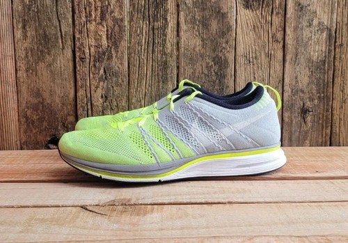 nike flyknit trainer volt white