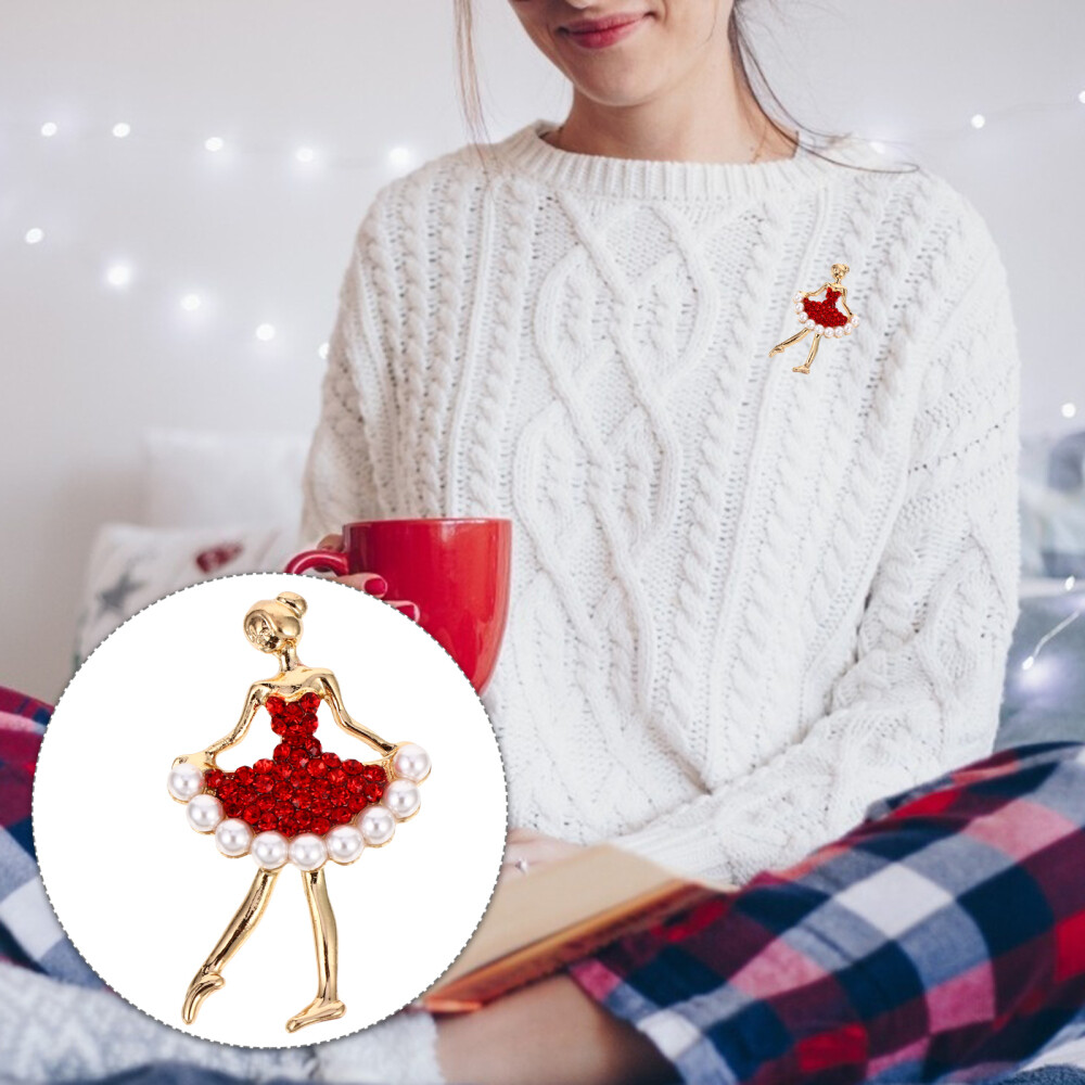 Bodysuit Ballet Dancer Brooches Girl Creative Miss-image