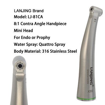 COXO Dental Endo Handpiece 6:1 8:1 10:1 Contra Angle Fiber Optic fits Dentsply