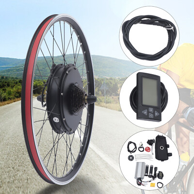 1500W 48V 26'' Hinterrad LCD Elektrofahrrad-Kit Ebike Elektrofahrrad-Umbausatz DE