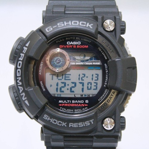 Reloj negro para hombre Casio Frogman - GWF-1000-1JF usado Japón - Imagen 2 de 7