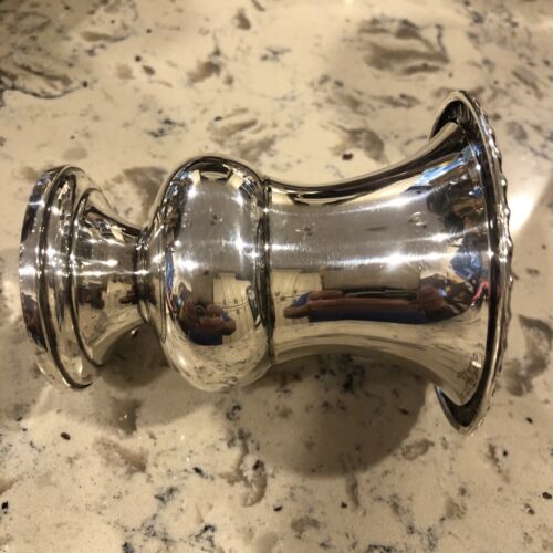 Vintage Urne 925 Sterlingsilber Knospen Vase/Zahn Pick Halter verstärkte Basis 3,12 OzT - Bild 3 von 4