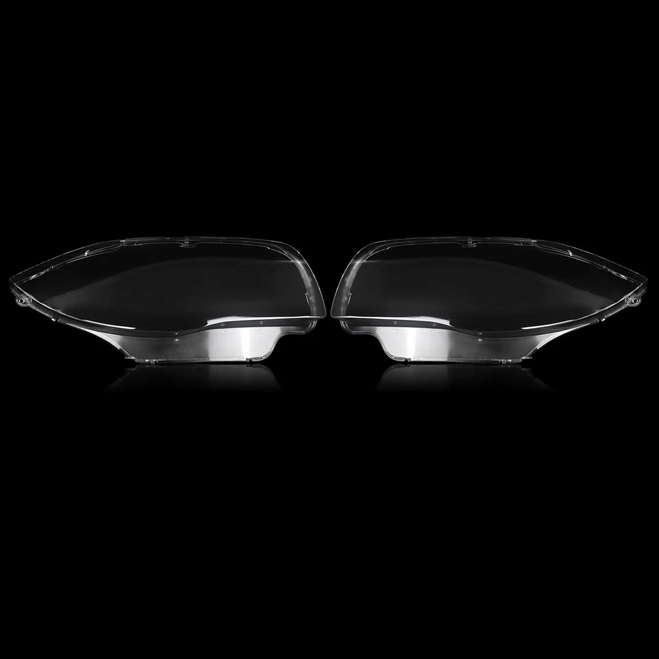 Left&Right Clear Headlight Lens Cover For BMW 1 Series E81 E82 E87 E88 1M 03-13 Foto 3 de 4