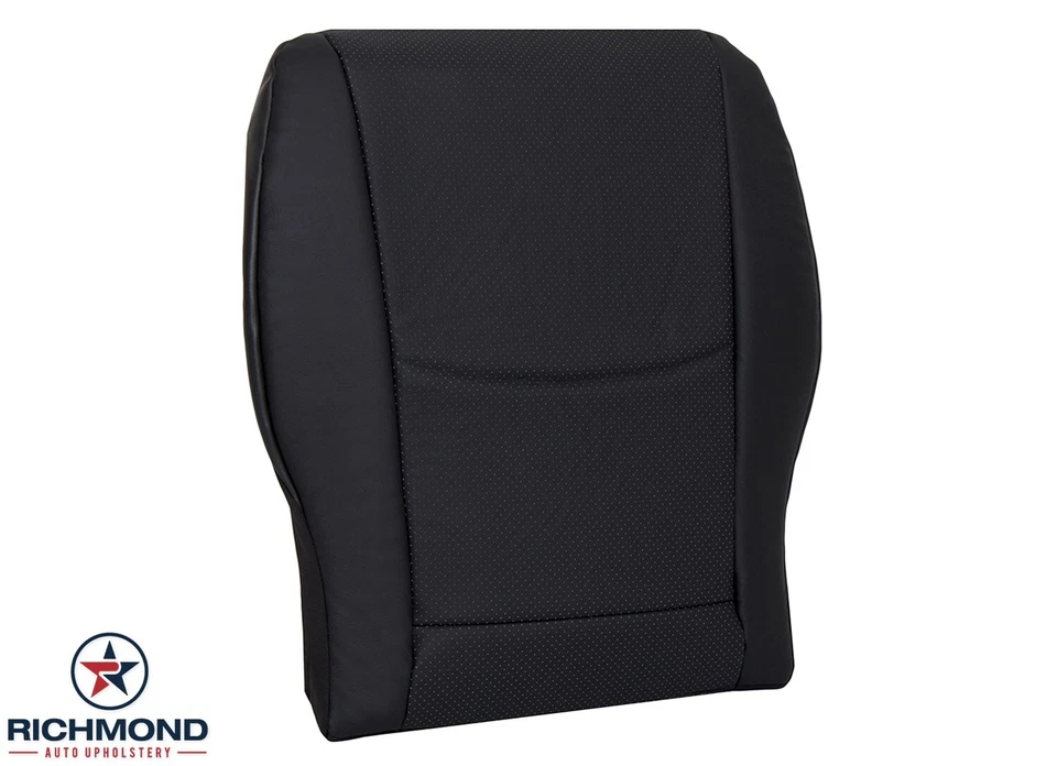 01-04 Mercedes-Benz C230 C240 C320 -Driver Side Bottom Leather Seat Cover Black - Image 2 of 4