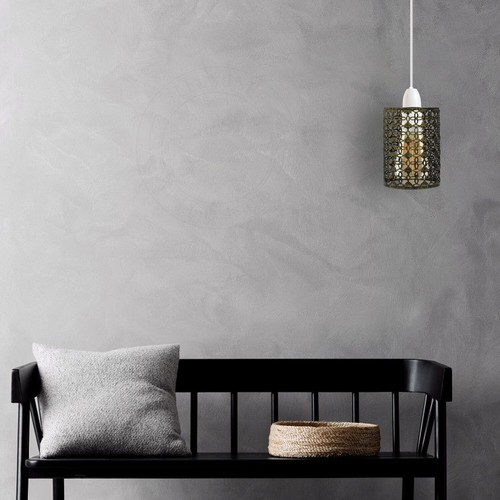 Metal Cylinder Easy Fit Lampshade Ceiling Pendant Light Shade Wire Cage Lighting - Picture 22 of 150