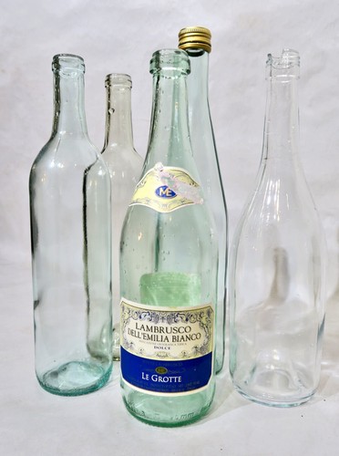 Wine + Champagne Empty Glass Bottles Lot of 7 - Picture 13 of 19