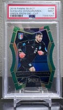 2016-17 PANINI SELECT GIANLUIGI DONNARUMMA RC GREEN PRIZM REFRACTOR #3/5 PSA 9!