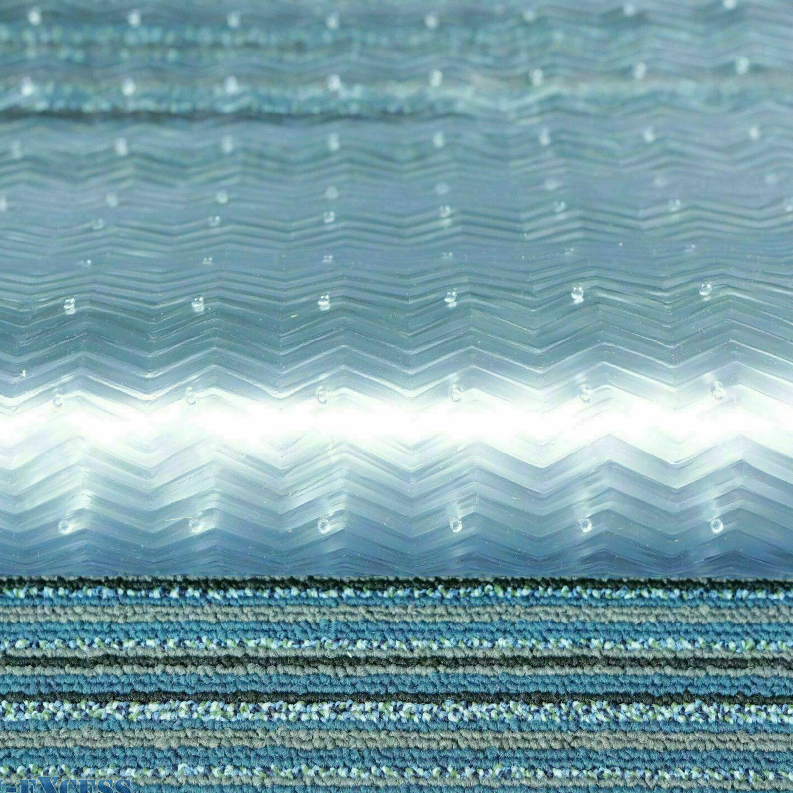 1M JVL Vinyl Carpet Protector Clear Runner Mat Plastic Cover Floor Tile