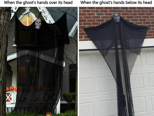 10.8' Halloween Haunted House Ghost Hanging Decoration Indoor/Outdoor Home Decor - Picture 6 of 11