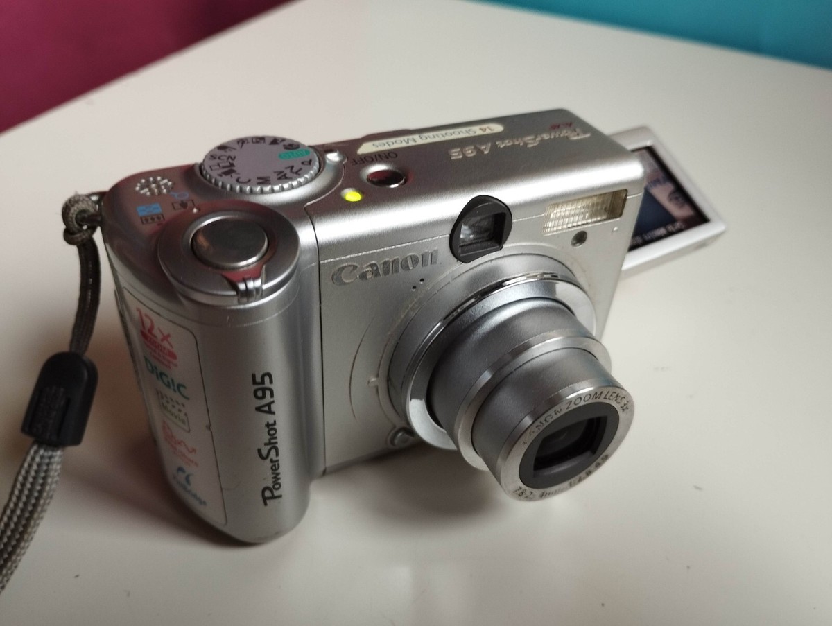 Canon PowerShot A95 5.0MP Digital Camera - Silver for sale online