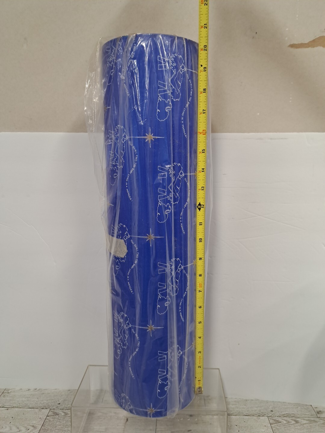 Vtg CHRISTMAS Dept Store Wrapping Paper Roll 20"  13.23 lbs Nativity Baby Manger