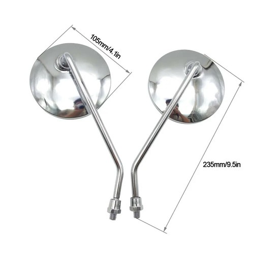 Mirrors Pair Chrome for Honda CX500 A 1978-1979 - Picture 2 of 4