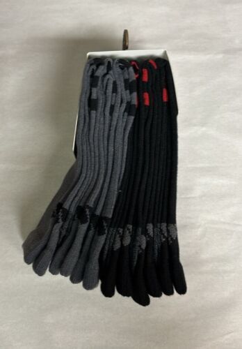 New Adidas Socks Men’s 6 Pair Black & Gray Superlite Crew Socks Casual Athletic - Picture 3 of 11