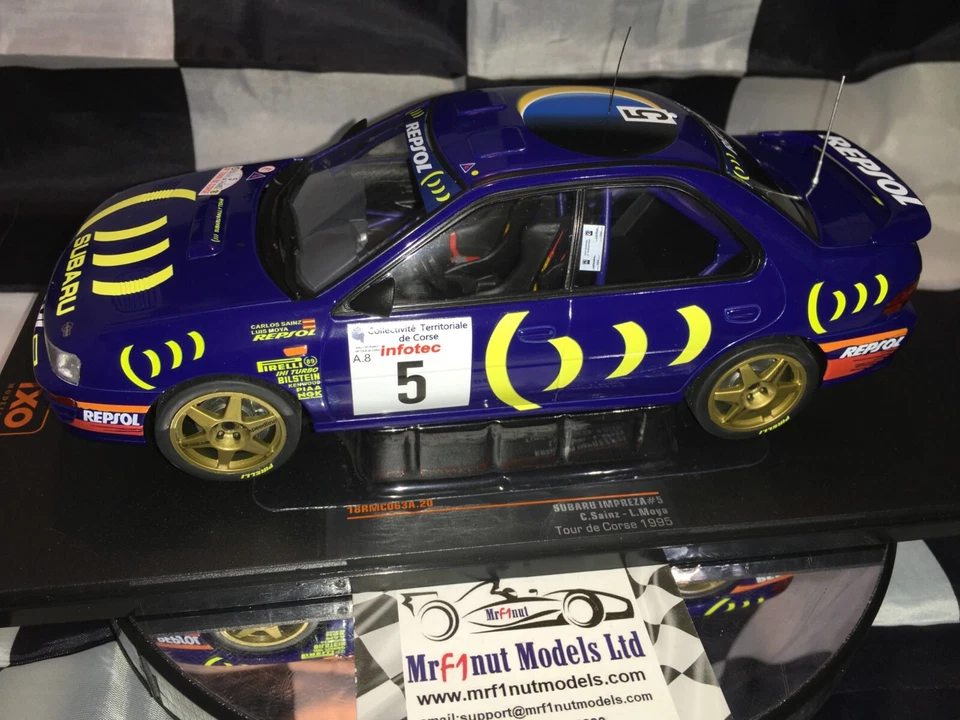 1:18 IXO 18RMC063A Carlos Sainz Subaru Impreza 555 #5 1995 - Imagen 3 de 4