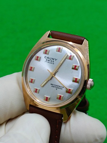 vintage CAUNY watch 17 Rubis Antichoc Mechanical (Manual) - Picture 12 of 24