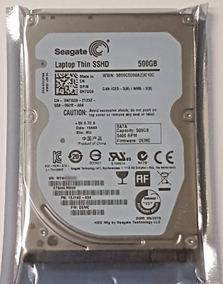 Disque Dur Hybride Seagate 500 Go – 2.5 Pouces SATA 3, ST500LM000, Réinitialisé