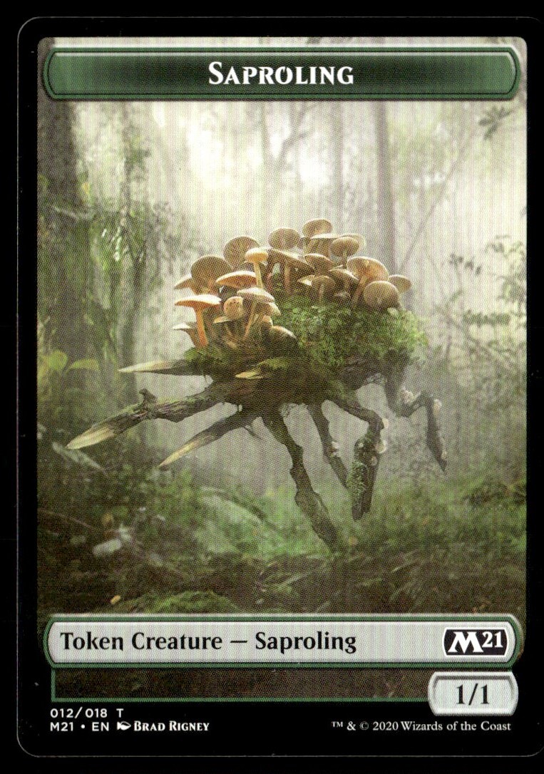 2020 MTG Core Set 2021 Common Saproling Token #12
