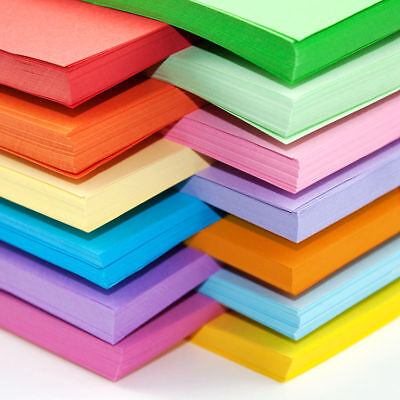 A6 Bright Blue Coloured 80gsm Paper 160gsm Card Art Craft Sheets Laser Inkjet
