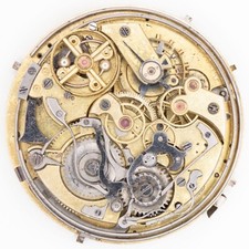 C. Barbezat-Baillot 47.2 x 13.1 mm Repeater Chrono Antique Pocket Watch Movement