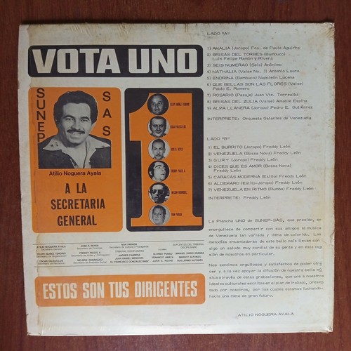 Orquesta Galantes De Venezuela Freddy Leon – Vota Uno Vinyl LP Latin Folk Joropo - 第 2/4 張圖片