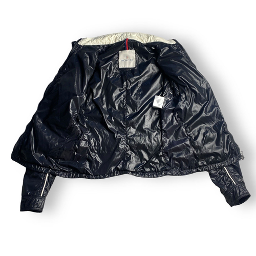 Moncler Vintage Women Black Multipocket Jacket Windbreaker Size 2 S - Picture 4 of 13