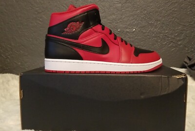 Nike Air Jordan 1 Mid 'Reverse Bred' Men's Shoes 554724-660