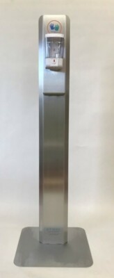 Stainless Steel Portable Hands Free Sanitizer Dispenser Stand 