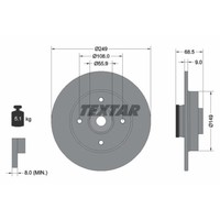 Bremsscheibe Citroen T. C4/307 MIT Lager