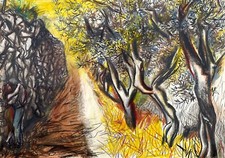 Renato Guttuso : Paesaggio con amanti : Stampa artistica di qualità archivistica