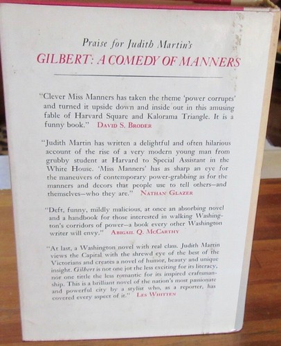 GILBERT A Comedy of Manners ~ Judith Martin. Miss Manners! HbDj UNread in MELB - Picture 7 of 9