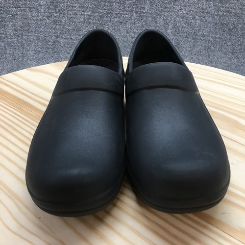 Crocs Shoes Womens 8 Neria Pro Dual Clogs Black Round Toe Comfort Low 206061 - Picture 4 of 19