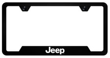 Jeep Polycarbonate Notched License Plate Frame Official Licensed