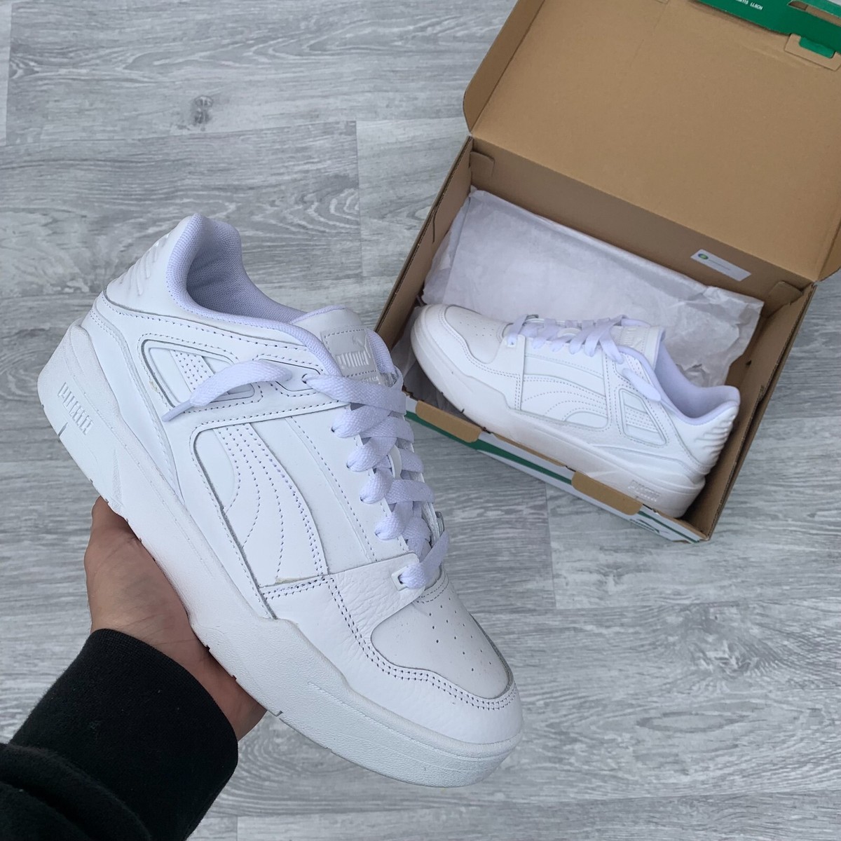 Puma Slipstream Low Trainers Sneakers - White [387544 02] | eBay