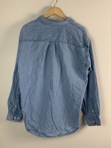 Vintage 90s Looney Tunes Warner Bros Denim Shirt XL Bugs Bunny Taz Tweety Unisex - Picture 9 of 11