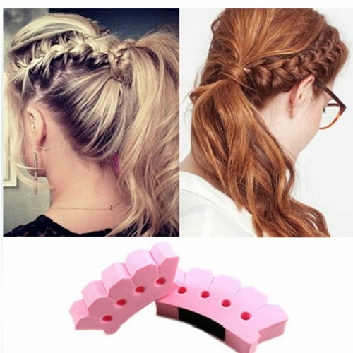 French Hair Braider Sponge Wonder Frisurenhilfe Twister Haardreher Topsy Tail - Picture 2 of 5